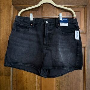 Women’s Old Navy Jean Shorts Black Size 14 NWT